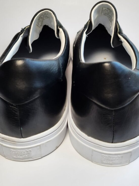 Onitsuka Tiger Appian Mens Black Leather Slip On Sneaker TH742L Size 14 No Box main image 5